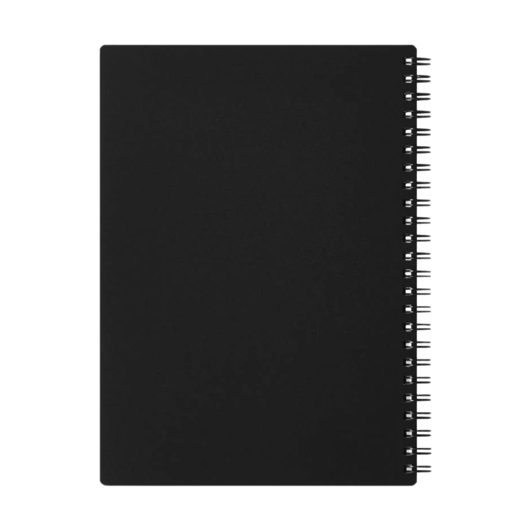 Maruman Mnemosyne A5 Notebook - Lined (Black) — with packaging