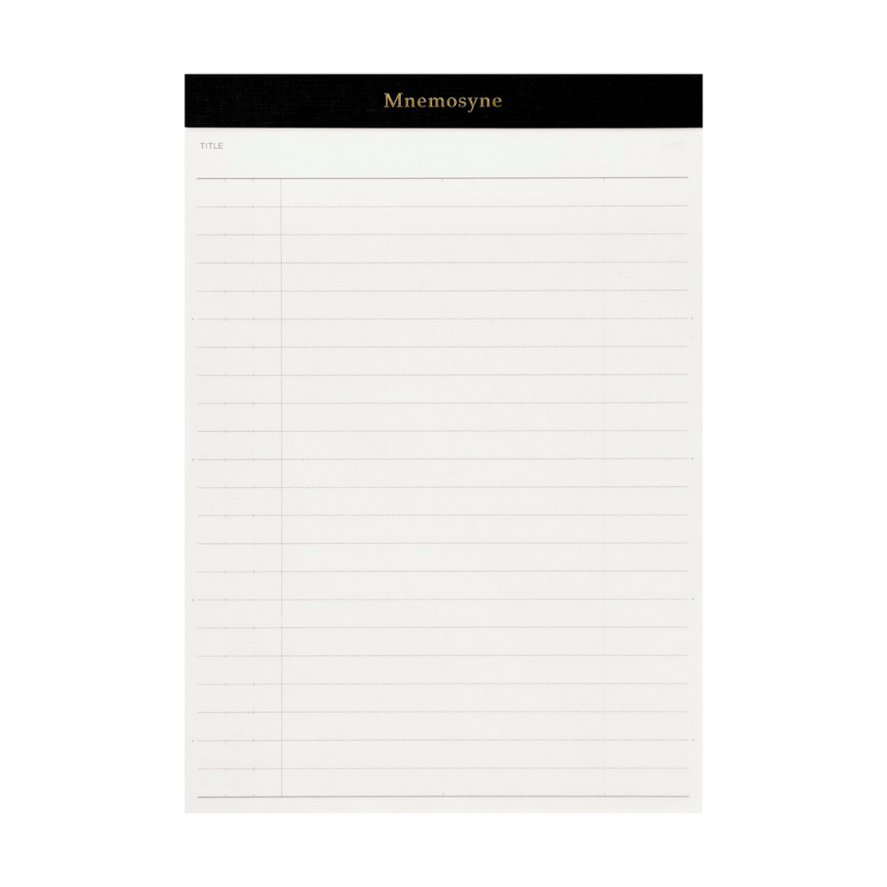 Maruman Mnemosyne A5 Notepad Refill - Ruled / Pack of 3 — side view