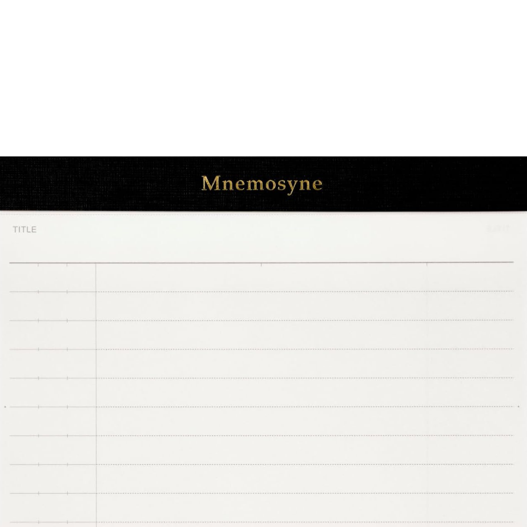 Maruman Mnemosyne A5 Notepad Refill - Ruled / Pack of 3 — flat lay