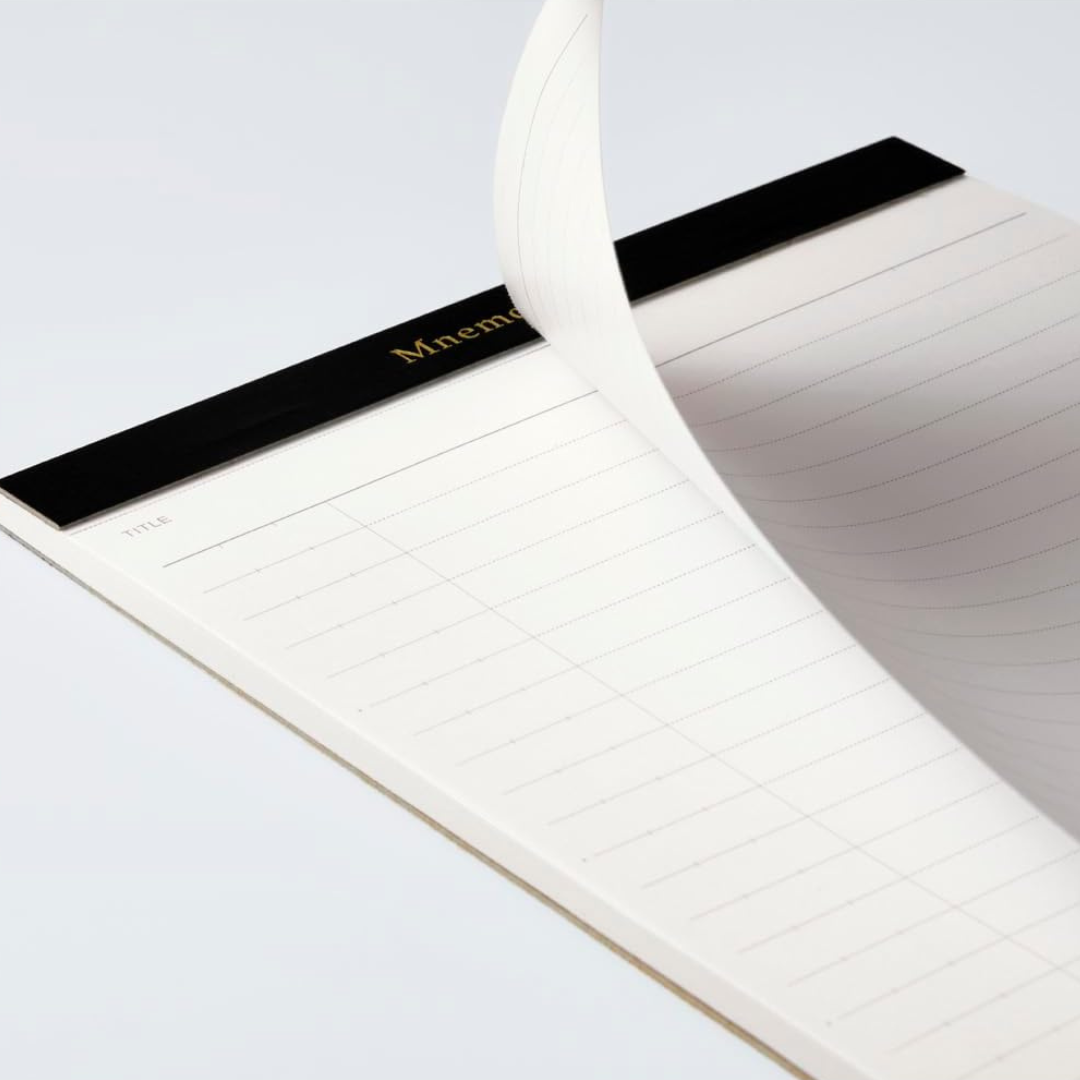 Maruman Mnemosyne A5 Notepad Refill - Ruled / Pack of 3 — close-up