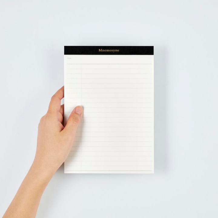 Maruman Mnemosyne A5 Notepad Refill - Ruled / Pack of 3 — with packaging