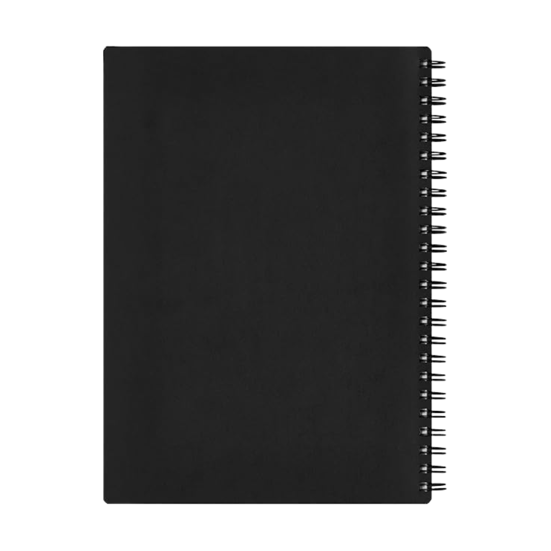 Maruman Mnemosyne A5 Softcover Notebook - Black — detail view