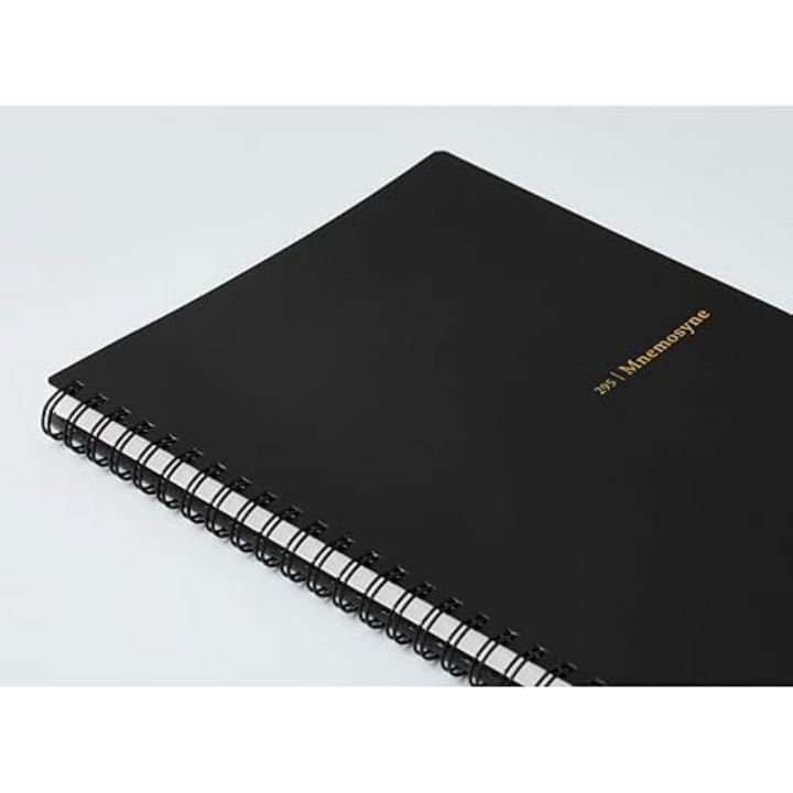 Maruman Mnemosyne A5 Softcover Notebook - Black — flat lay