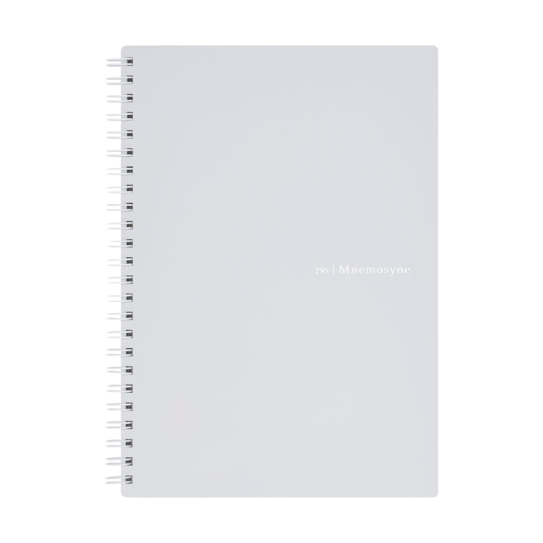 Maruman Mnemosyne A5 Softcover Notebook - Light Gray — front view