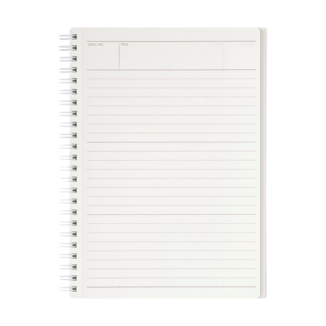 Maruman Mnemosyne A5 Softcover Notebook - Light Gray — with packaging