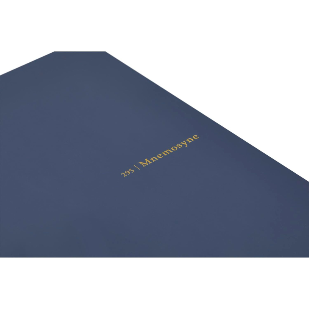Maruman Mnemosyne A5 Softcover Notebook - Navy — in use