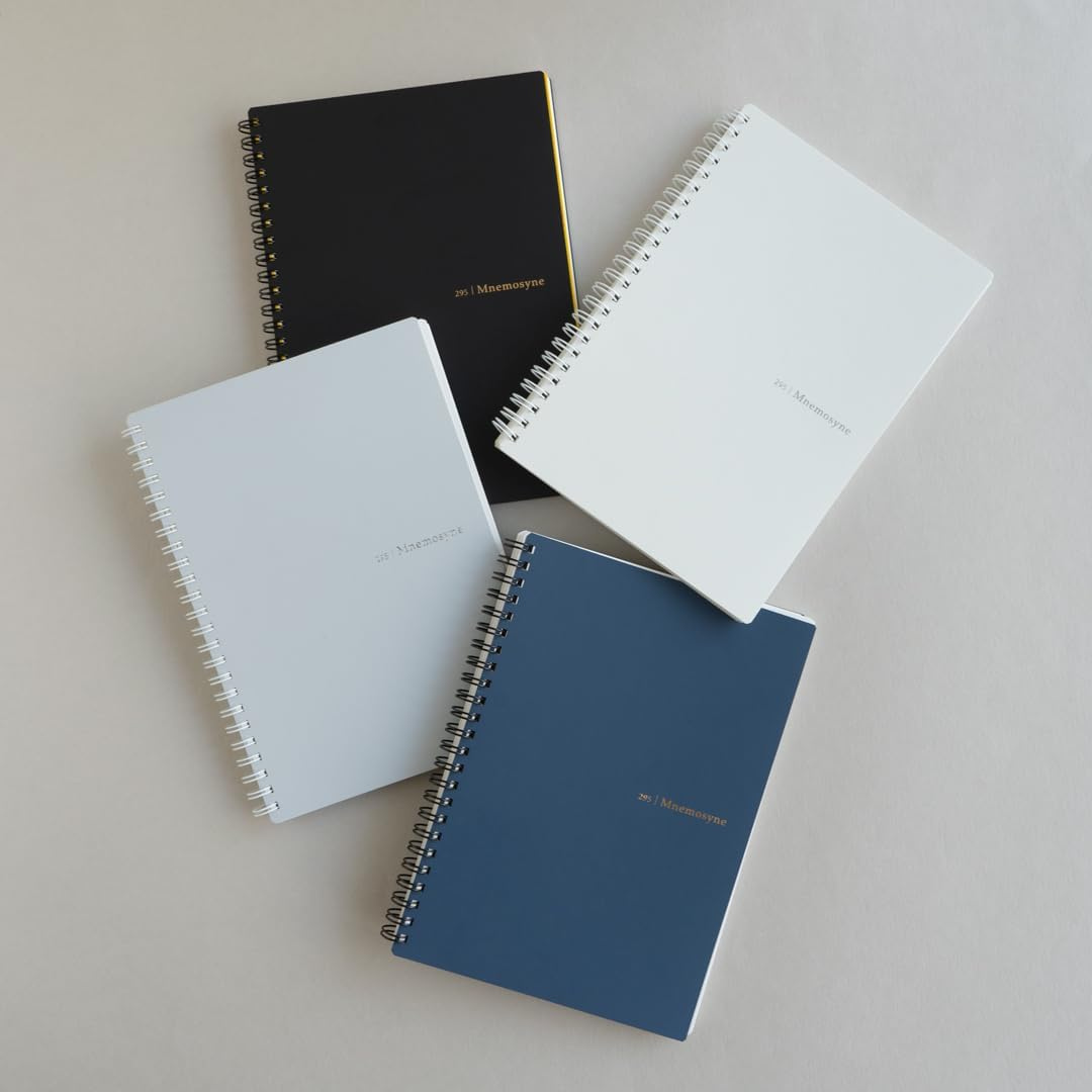 Maruman Mnemosyne A5 Softcover Notebook - Navy — flat lay