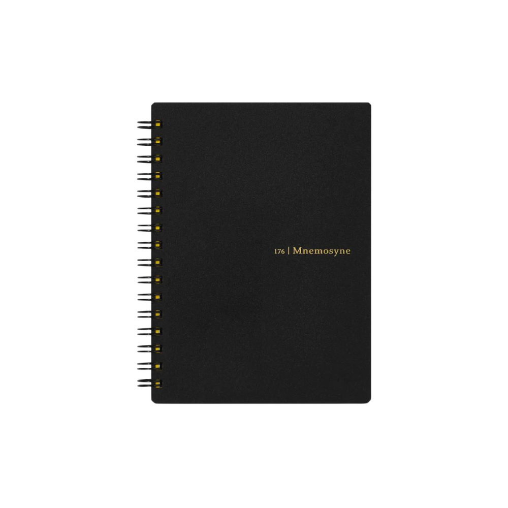 Maruman Mnemosyne A6 Notebook - Lined (Black) — side view