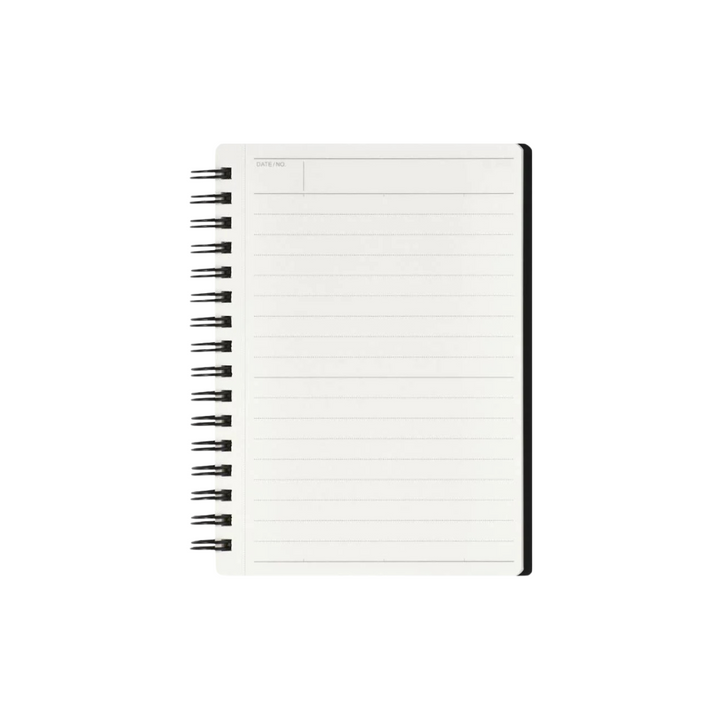 Maruman Mnemosyne A6 Notebook - Lined (Black) — front view