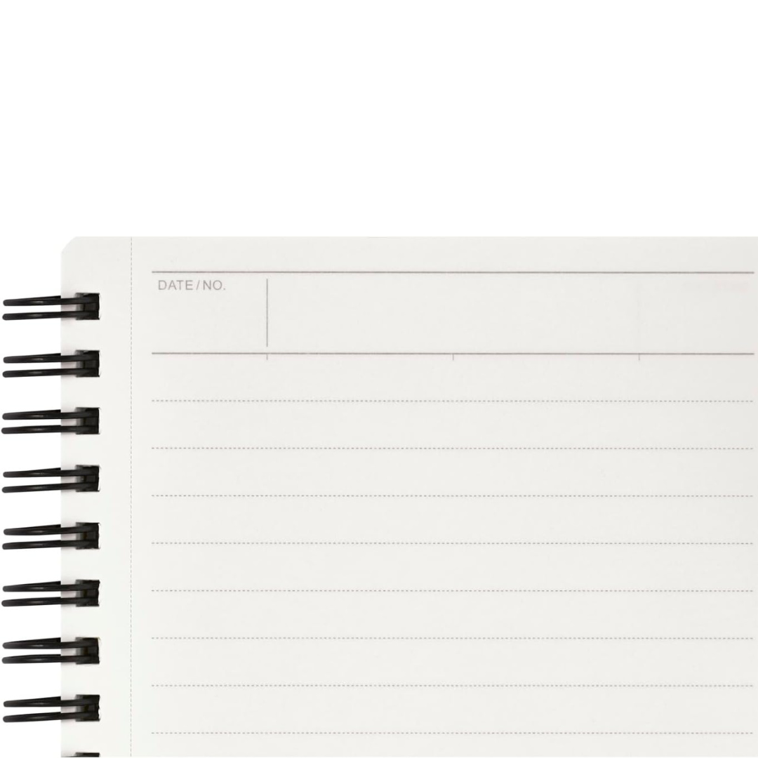 Maruman Mnemosyne A6 Notebook - Lined (Black) — angle view