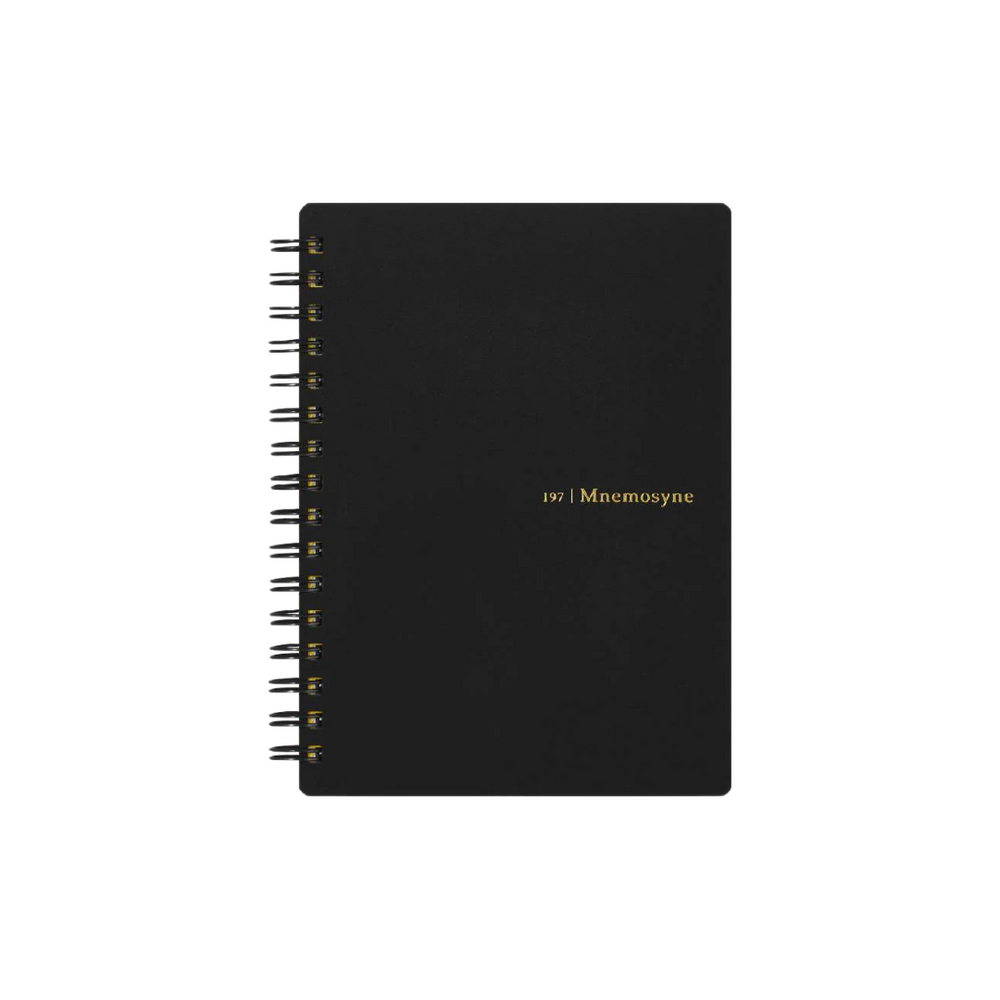 Maruman Mnemosyne A6 Notebook - Ruled (Black) — side view