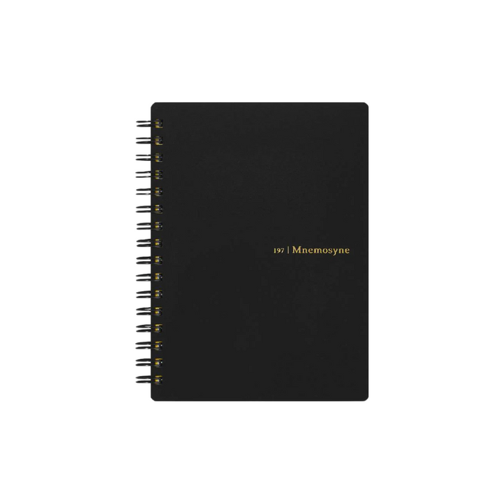 Maruman Mnemosyne A6 Notebook - Ruled (Black) — side view