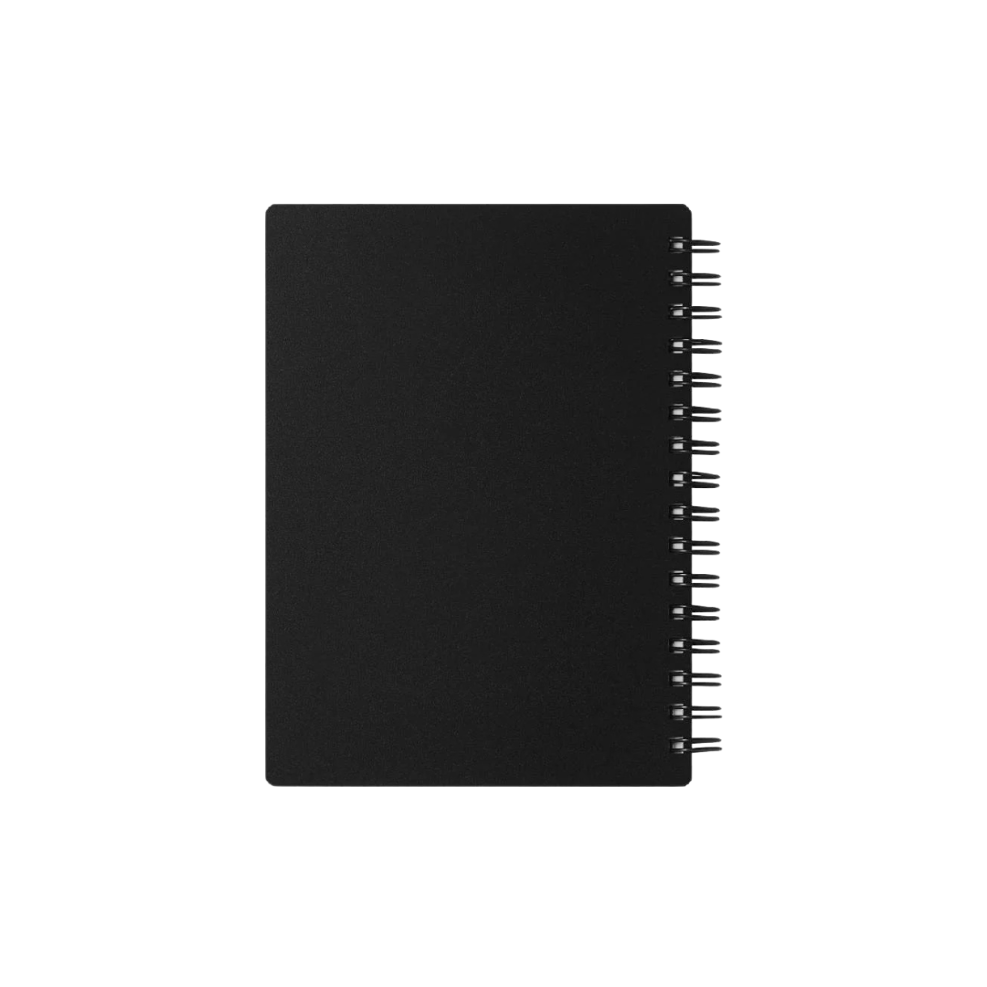 Maruman Mnemosyne A6 Notebook - Ruled (Black) — with packaging