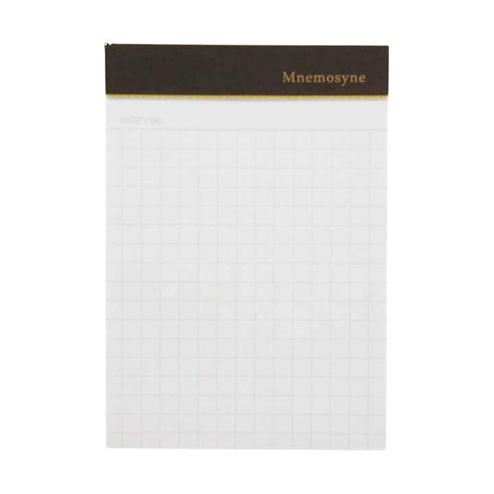 Maruman Mnemosyne A7 Memo Pad - Graph (Black) — front view