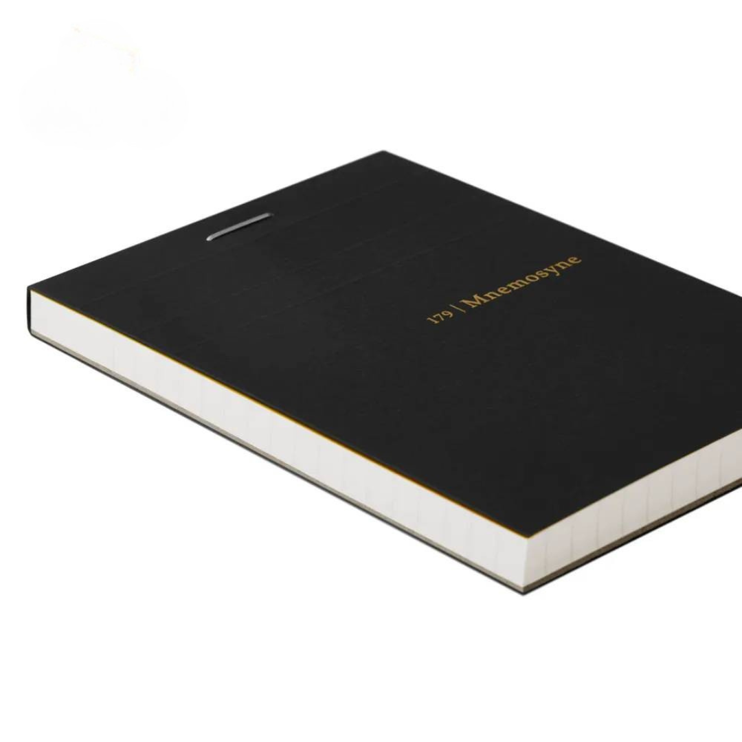 Maruman Mnemosyne A7 Memo Pad - Graph (Black) — with packaging