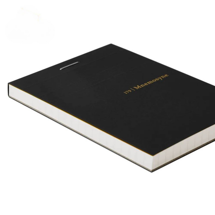 Maruman Mnemosyne A7 Memo Pad - Graph (Black) — with packaging