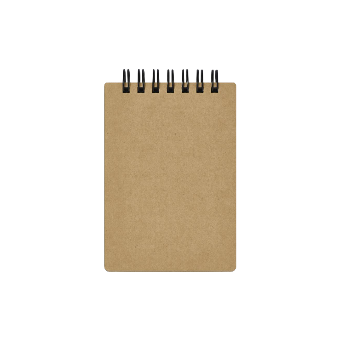 Maruman Mnemosyne A7 Twin Ring Memo Pad - Graph (Black) — detail view