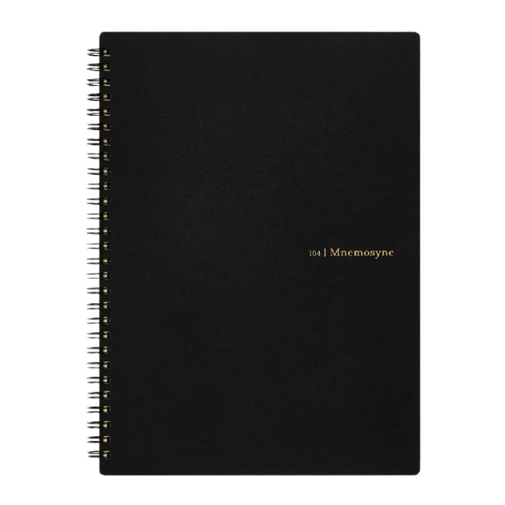 Maruman Mnemosyne B5 Notebook - Dot Grid (Black) — side view