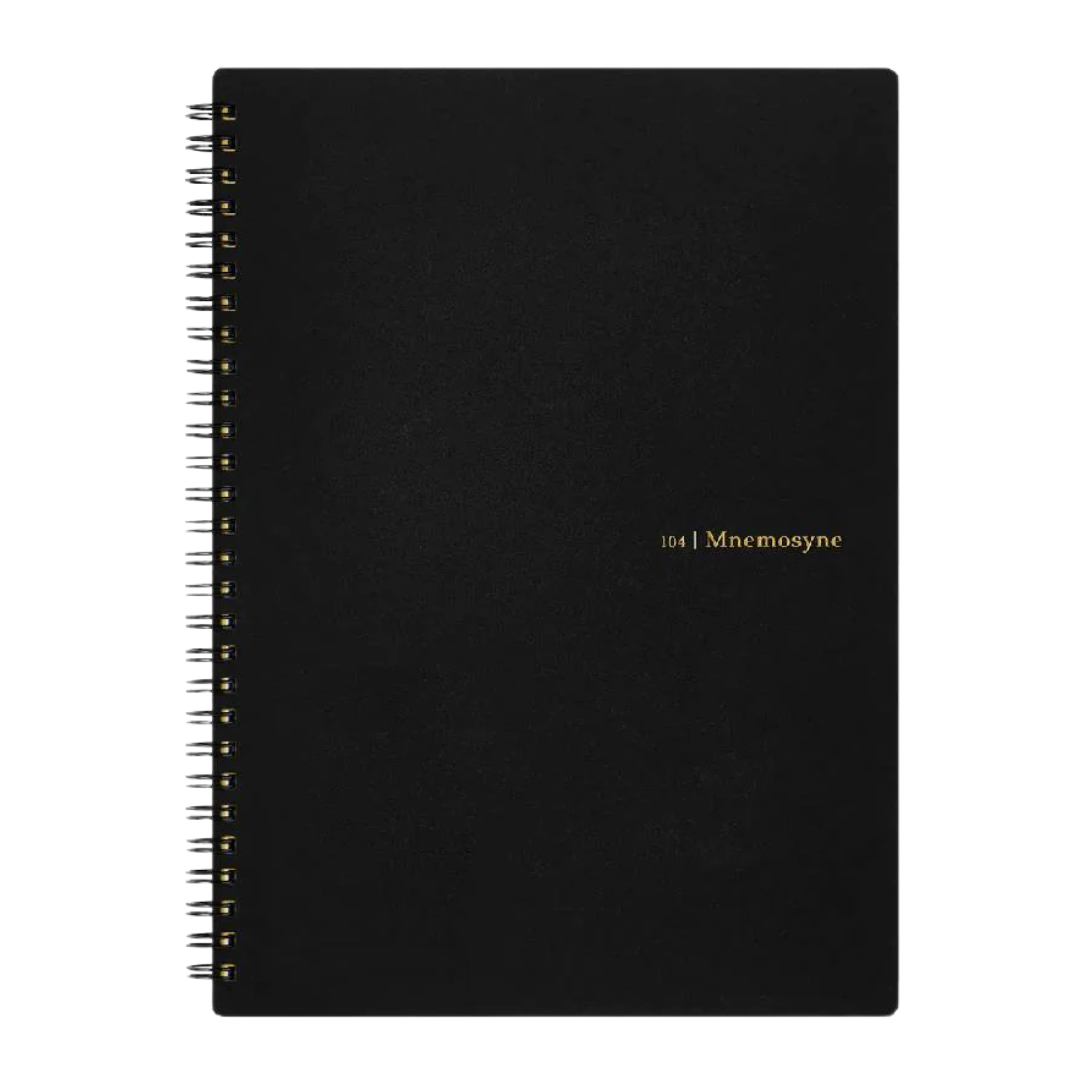 Maruman Mnemosyne B5 Notebook - Dot Grid (Black) — side view