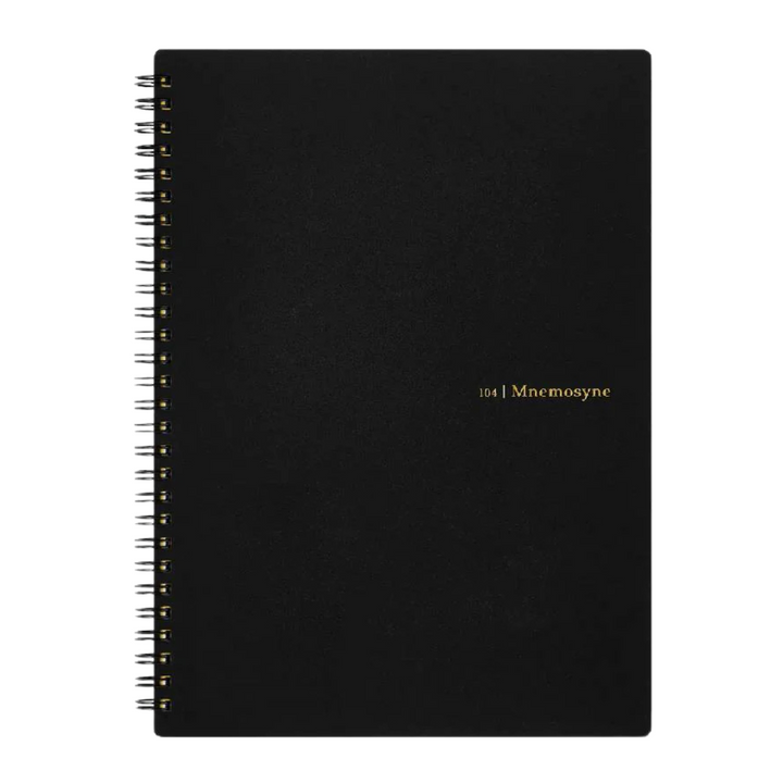 Maruman Mnemosyne B5 Notebook - Dot Grid (Black) — side view