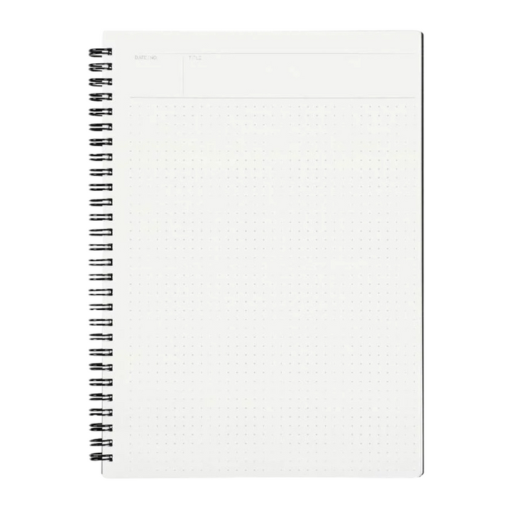 Maruman Mnemosyne B5 Notebook - Dot Grid (Black) — front view