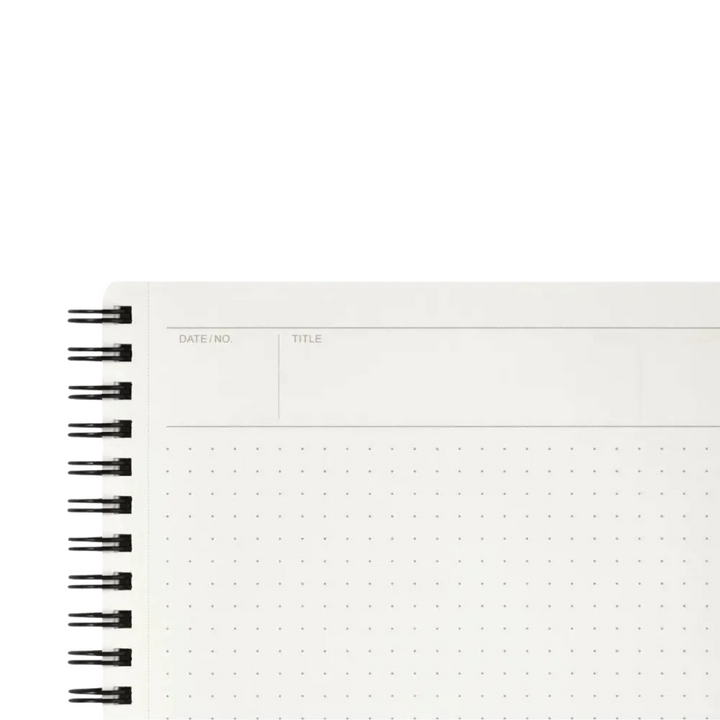Maruman Mnemosyne B5 Notebook - Dot Grid (Black) — in use