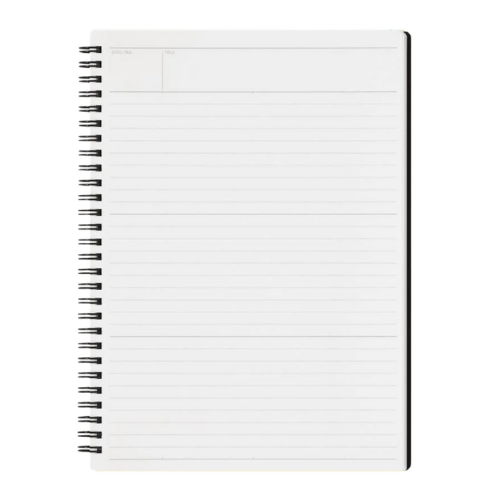 Maruman Mnemosyne B5 Notebook - Lined (Black) — front view