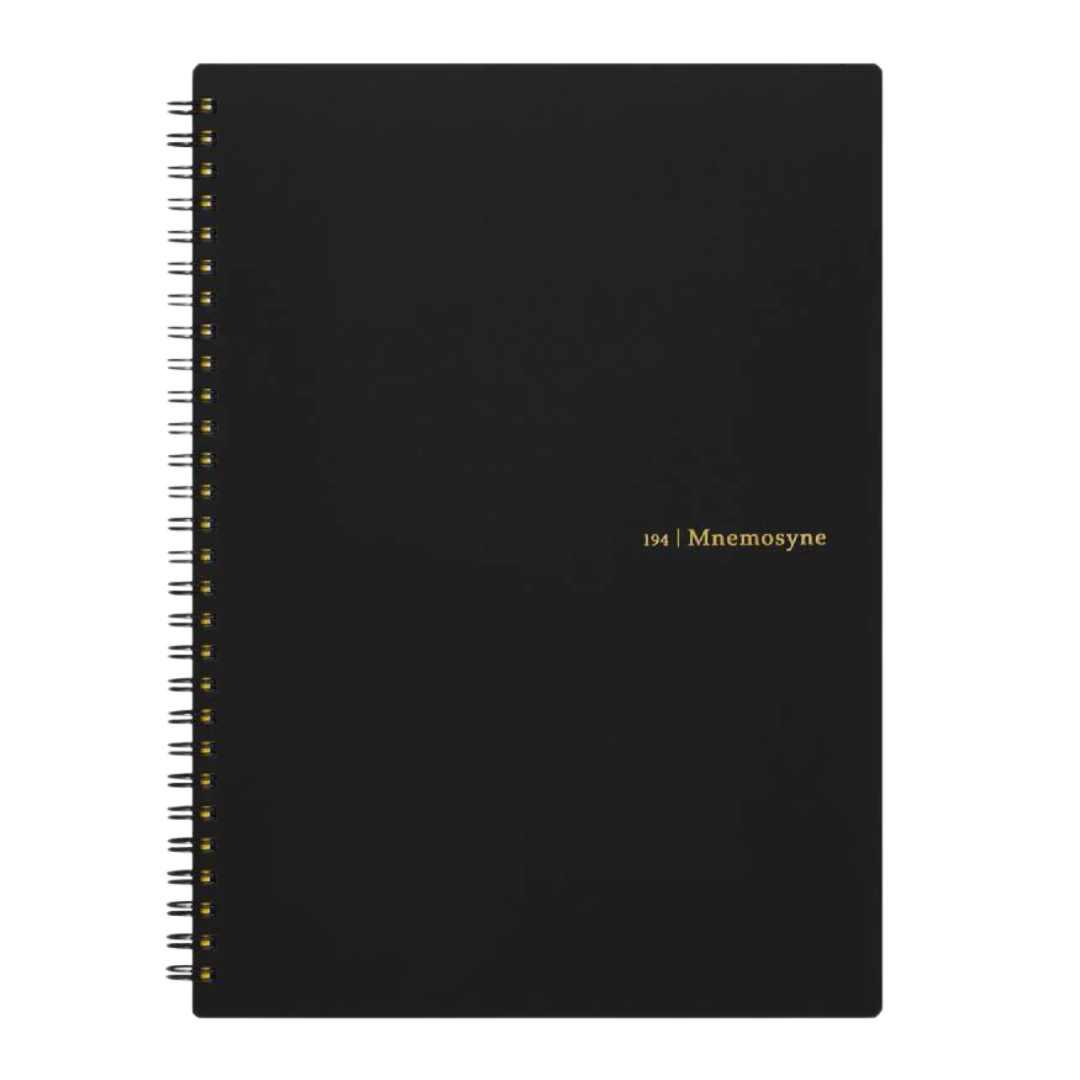 Maruman Mnemosyne B5 Notebook - Lined (Black) — side view