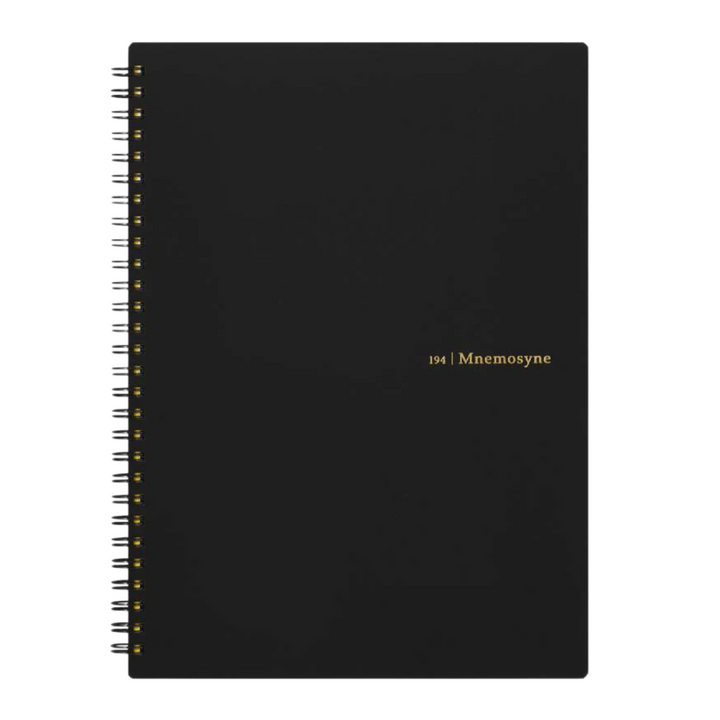 Maruman Mnemosyne B5 Notebook - Lined (Black) — side view