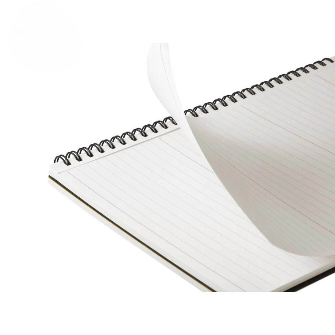 Maruman Mnemosyne B5 Notebook - Lined (Black) — flat lay