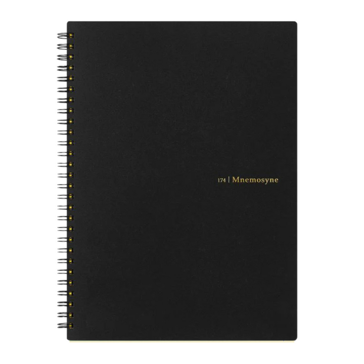 Maruman Mnemosyne B5 Notebook - Ruled (Black) — side view