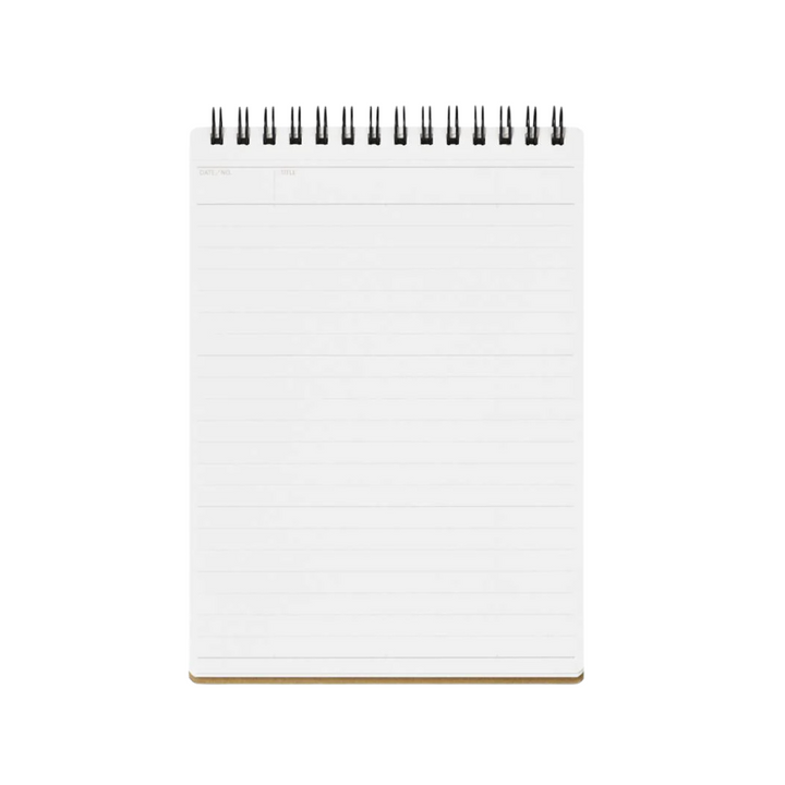 Maruman Mnemosyne B6 Twin Ring Memo Pad - Lined (Black) — front view