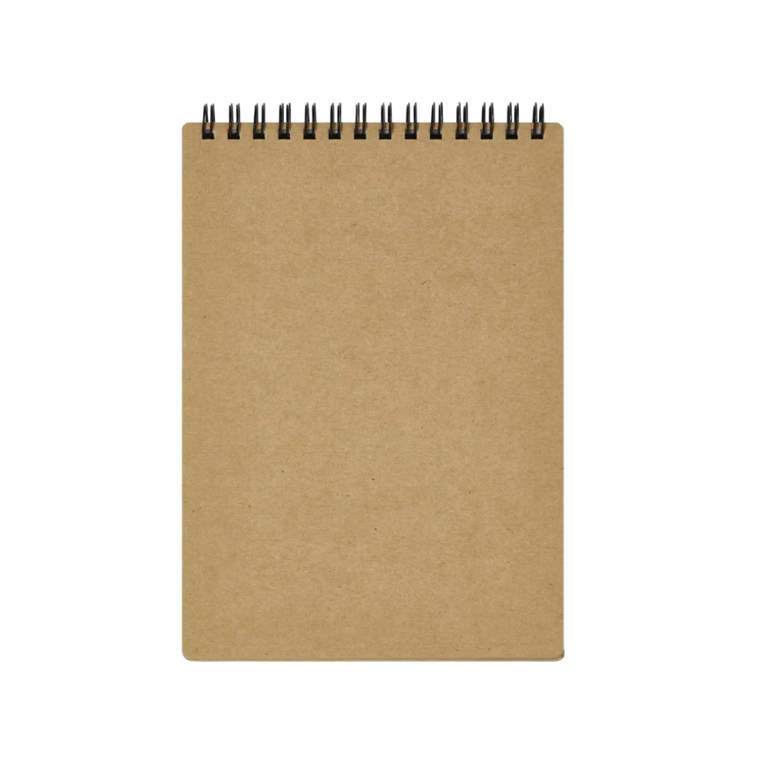 Maruman Mnemosyne B6 Twin Ring Memo Pad - Lined (Black) — with packaging