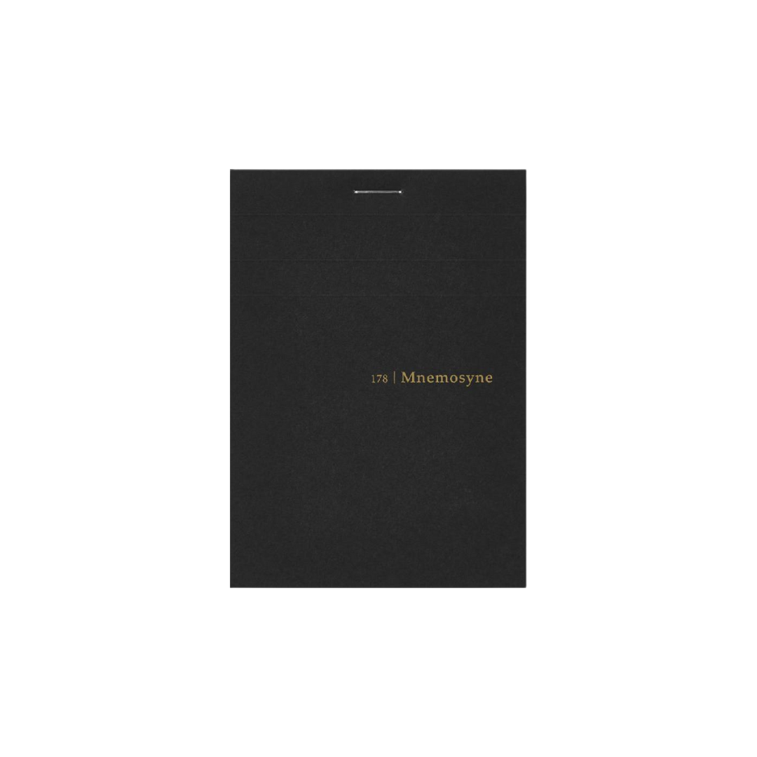 Maruman Mnemosyne Modified B7 Memo Pad - Graph (Black) — side view