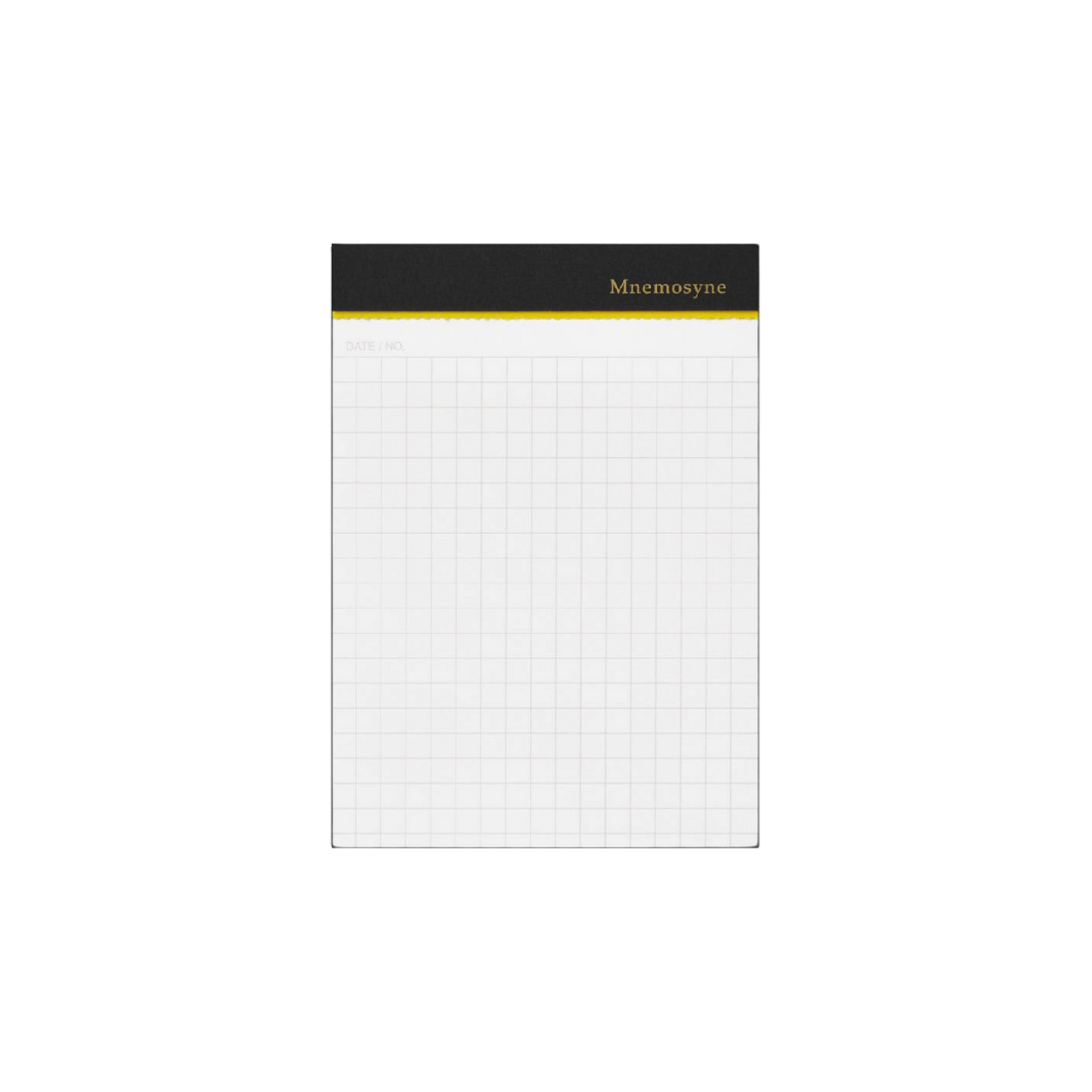 Maruman Mnemosyne Modified B7 Memo Pad - Graph (Black) — front view