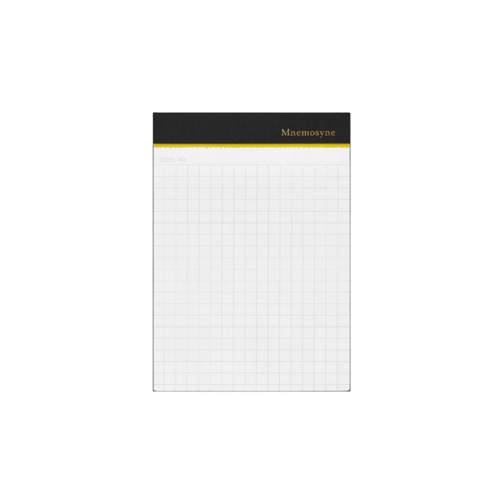 Maruman Mnemosyne Modified B7 Memo Pad - Graph (Black) — front view