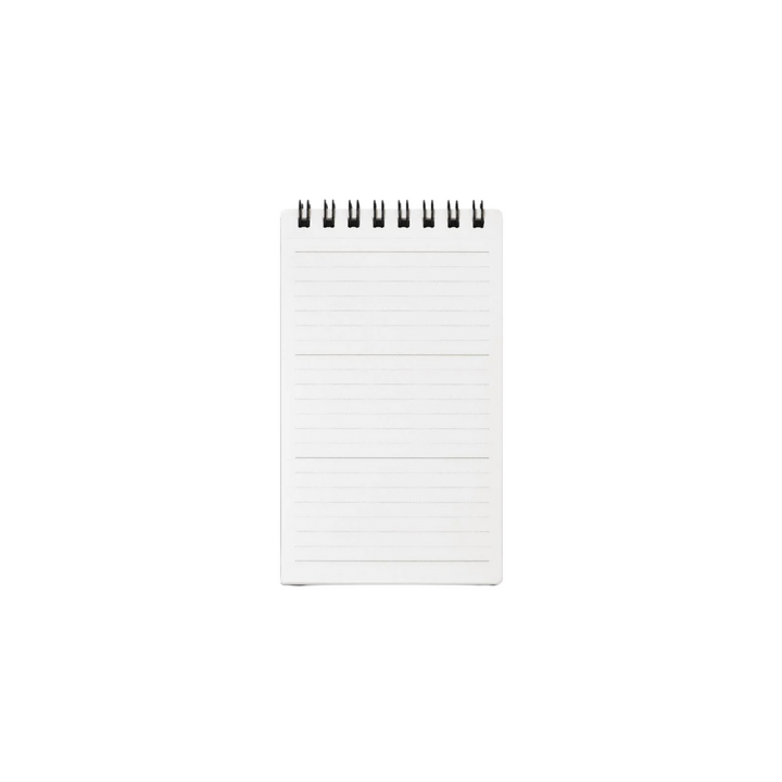 Maruman Mnemosyne Modified B7 Twin Ring Memo Pad - Lined (Black) — front view