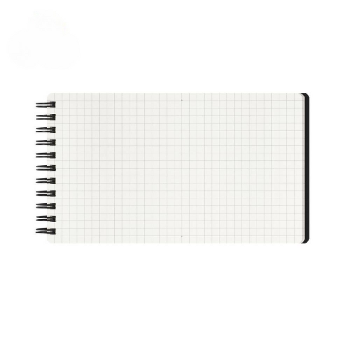 Maruman Mnemosyne Notebook - Horizontal (Black) — front view
