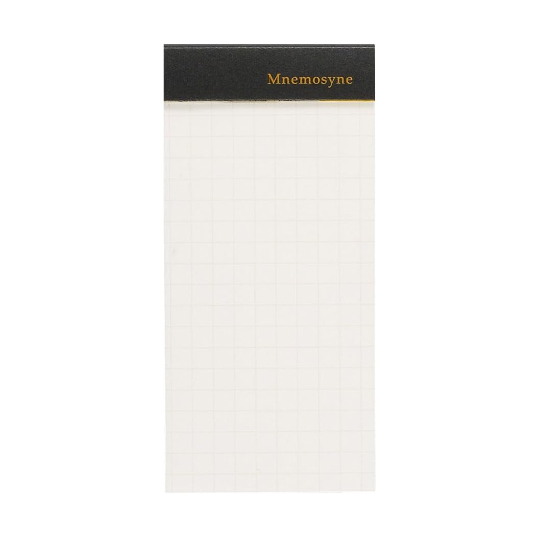 Maruman Mnemosyne Modified A8 Memo Pad - Graph (Black) — front view