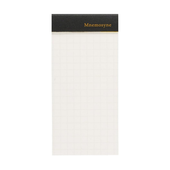 Maruman Mnemosyne Modified A8 Memo Pad - Graph (Black) — front view