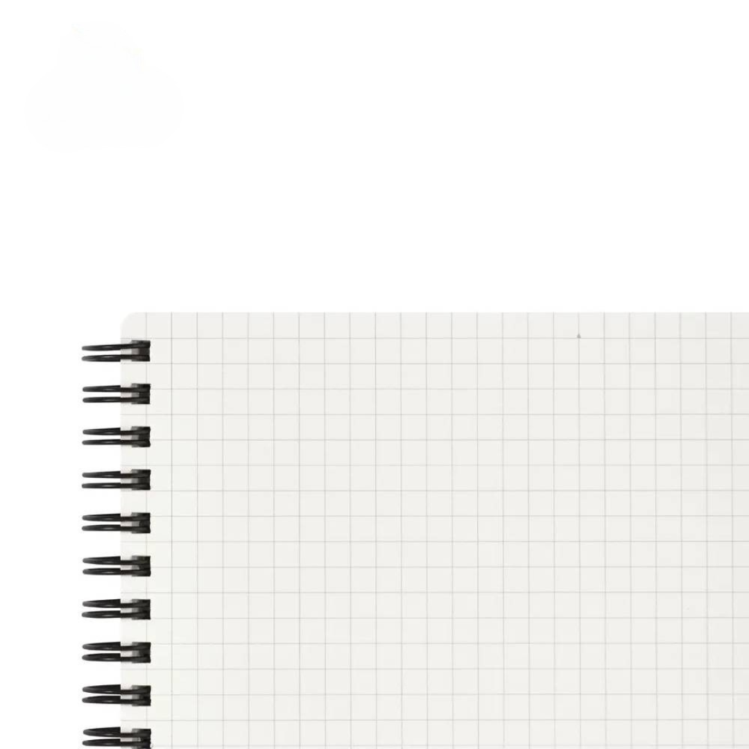 Maruman Mnemosyne Notebook - Horizontal (Black) — angle view