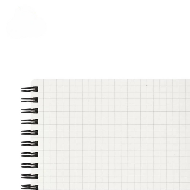 Maruman Mnemosyne Notebook - Horizontal (Black) — angle view