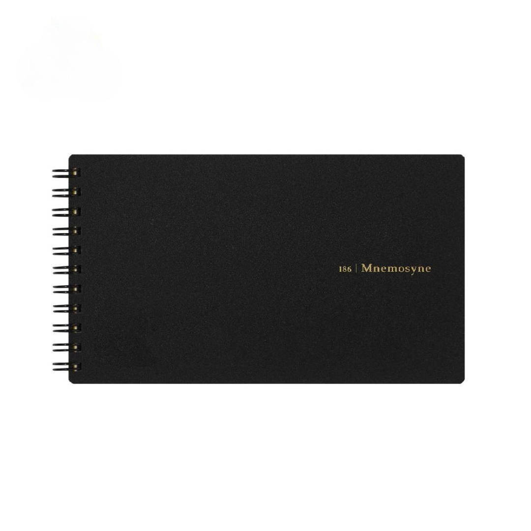 Maruman Mnemosyne Notebook - Horizontal (Black) — side view
