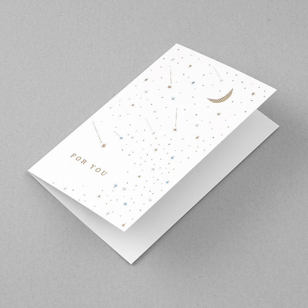 Midori Card - Letterpress Printing Stars — with packaging
