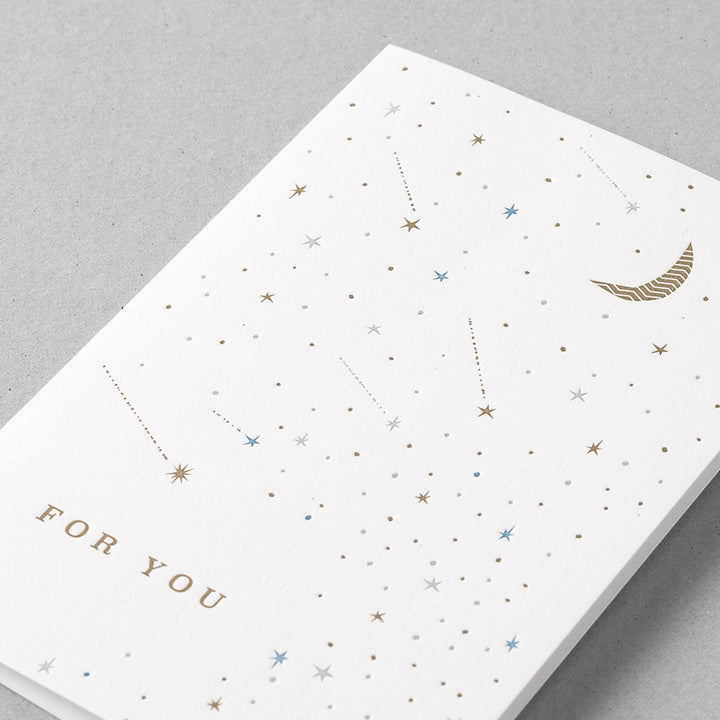 Midori Card - Letterpress Printing Stars — detail view
