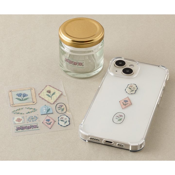 Midori Glossy Transfer Sticker - Flower — detail view