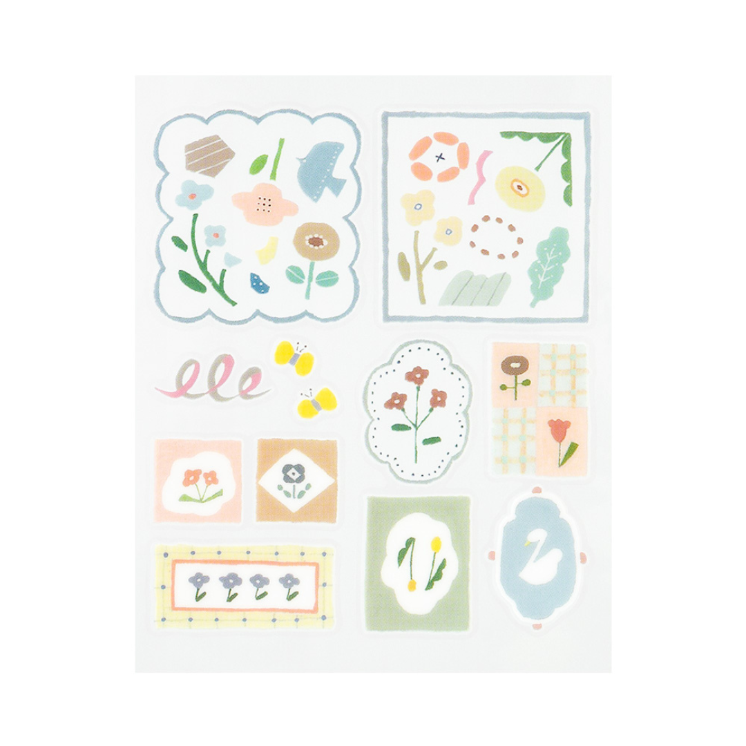 Midori Glossy Transfer Sticker - Nordic Tile — side view