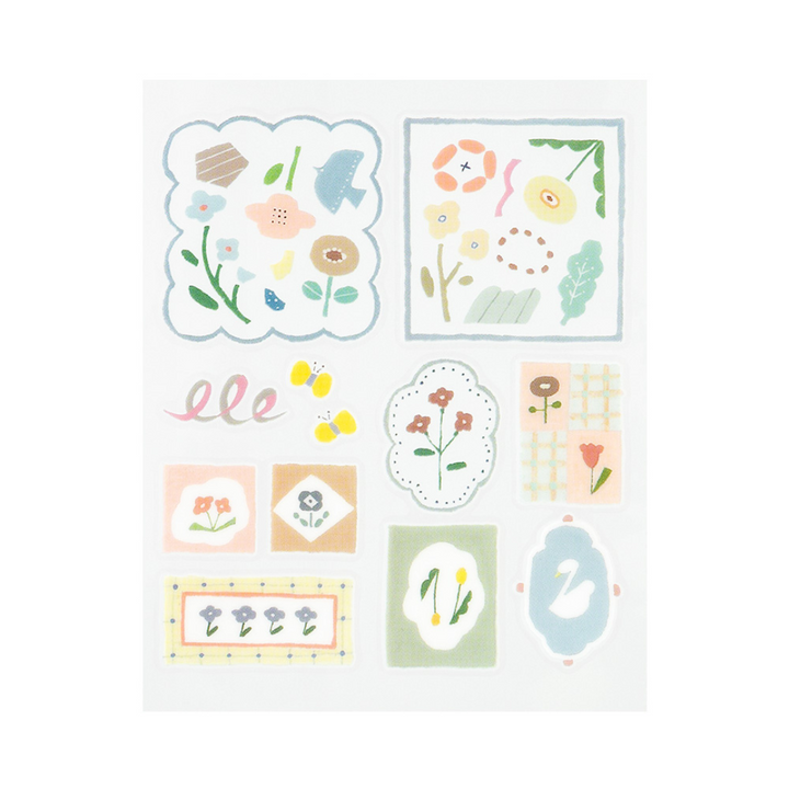 Midori Glossy Transfer Sticker - Nordic Tile — side view