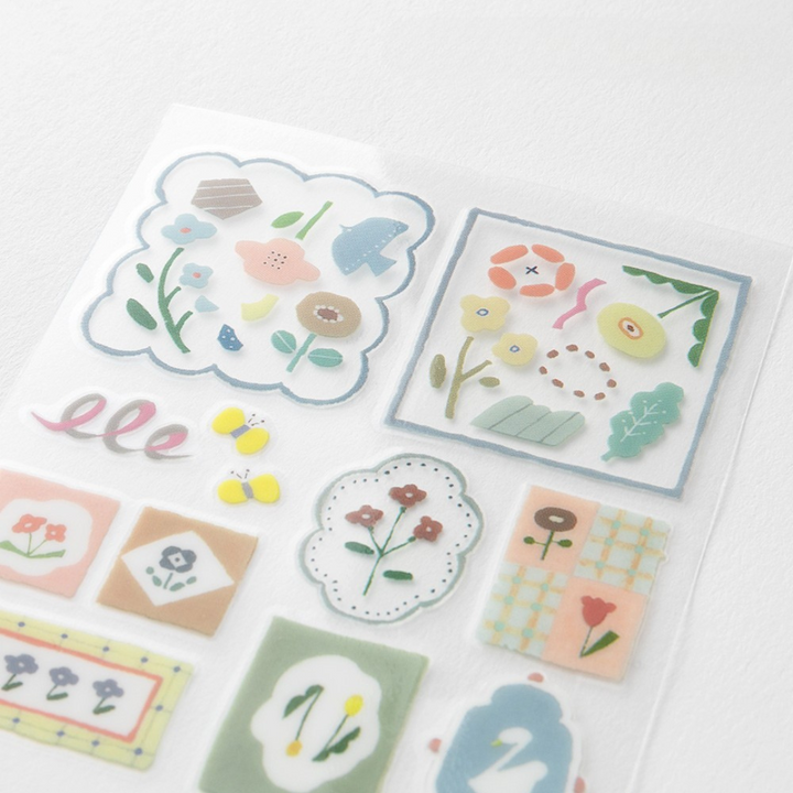 Midori Glossy Transfer Sticker - Nordic Tile — with packaging