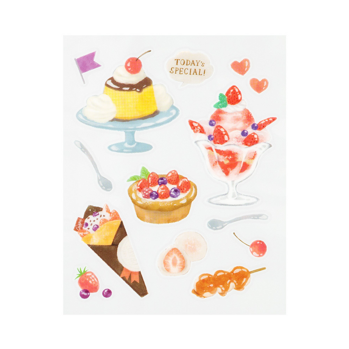 Midori Glossy Transfer Sticker - Snack — side view